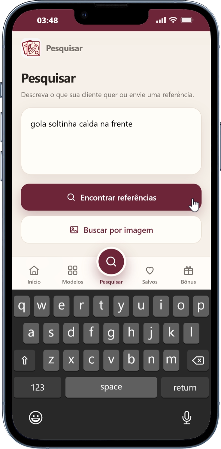 Tela de pesquisa do app Peça Certa